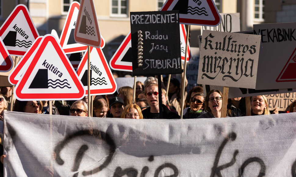 Kultūros bendruomenės protestas prie&scaron; kandidatą į kultūros ministrus