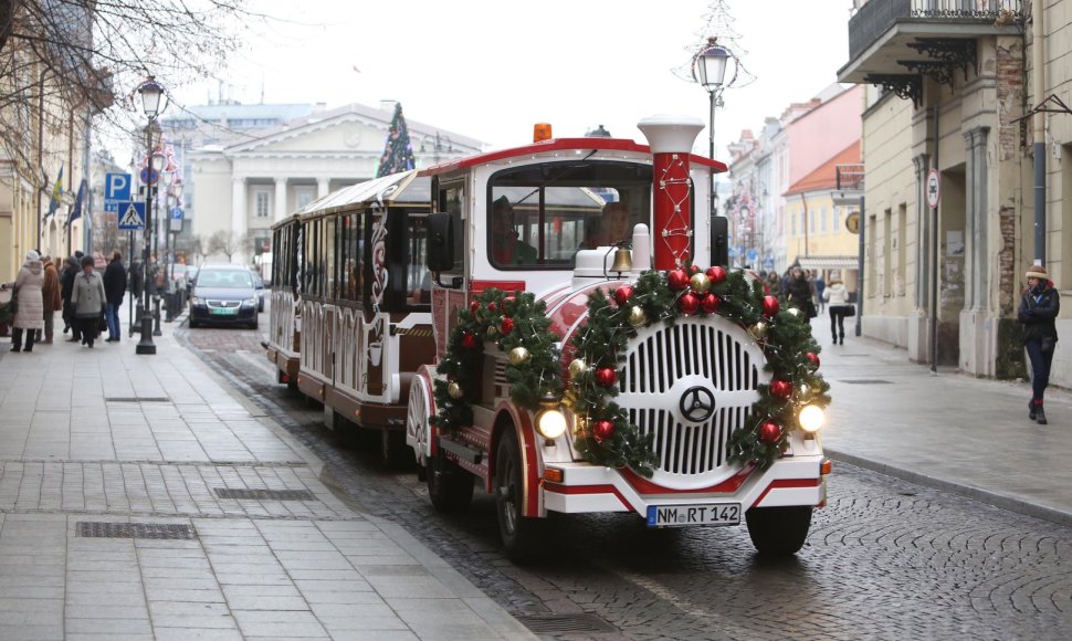 Kalėdų traukinukas Vilniuje