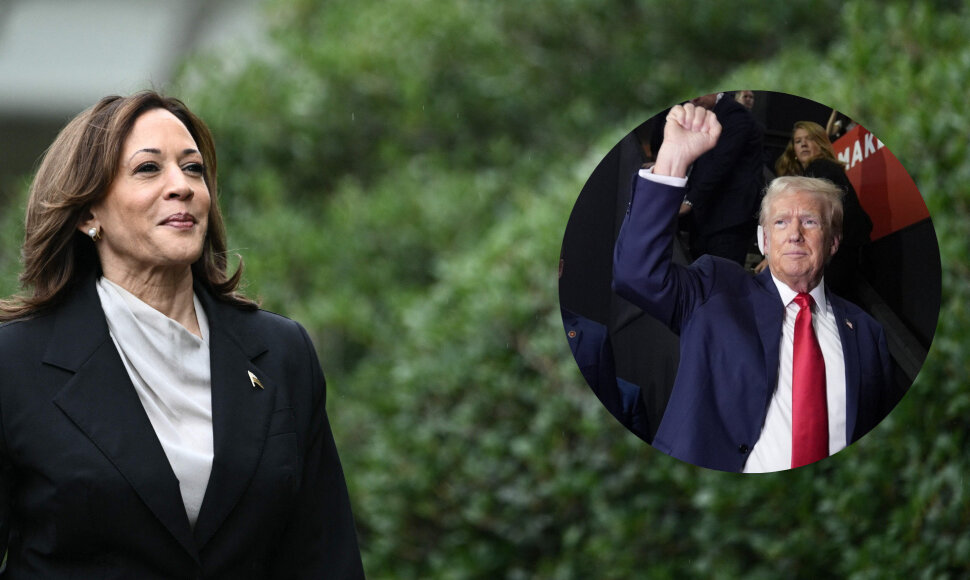K.Harris ir D.Trumpas