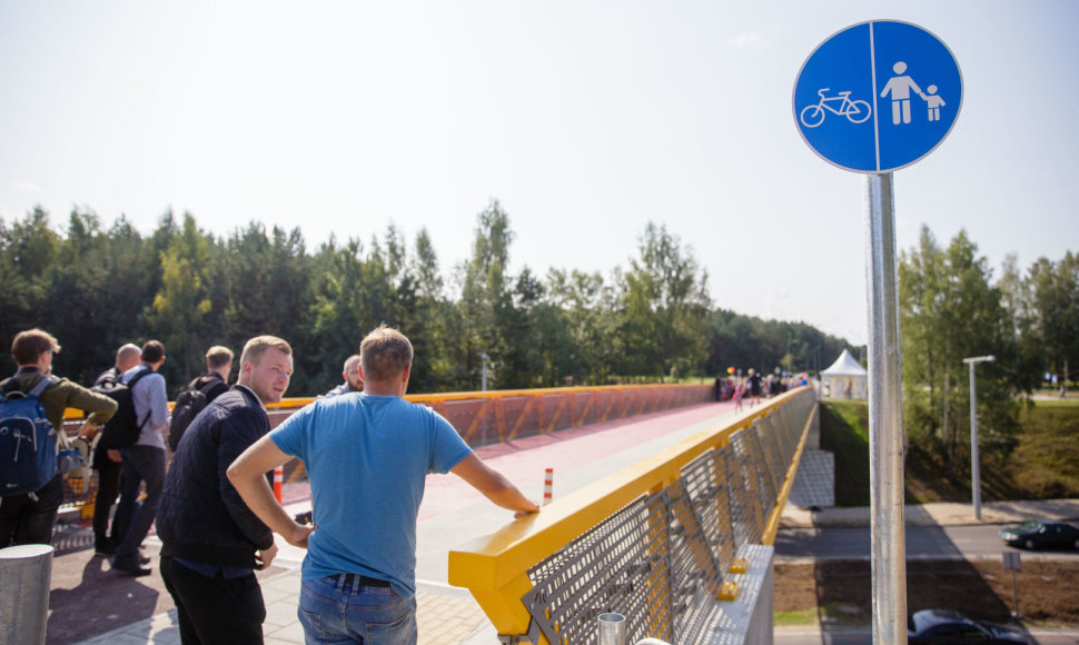 Atidarytas T. Narbuto gatvės viadukas pėstiesiems ir dviratininkams 