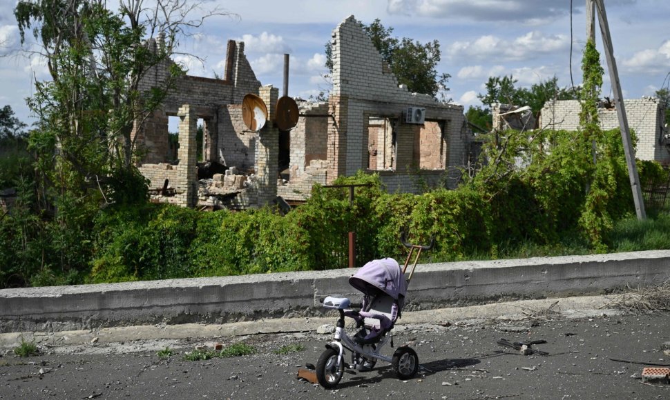 Rusija teigia užėmusi kaimą Rytų Ukrainoje / GENYA SAVILOV / AFP