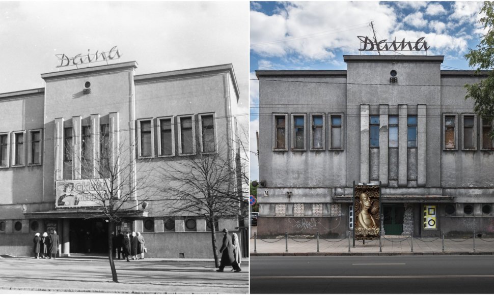 Kauno istorinis kino teatras „Daina“ tuomet ir dabar