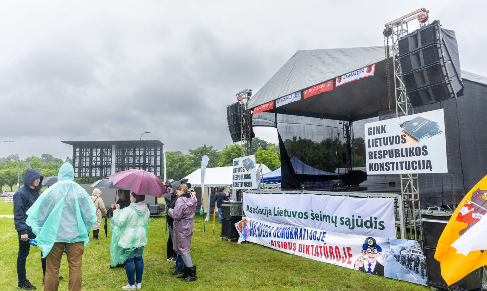 Šeimų sąjūdžio protestas prie Seimo