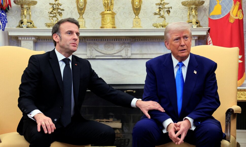 Emmanuelis Macronas ir Donaldas Trumpas / Brian Snyder / REUTERS
