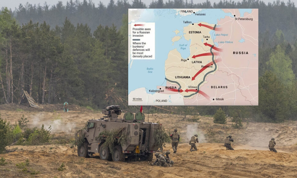 &bdquo;Bild&ldquo; tariamai prie&scaron; savaitę i&scaron;platintas Baltijos &scaron;alių puolimo žemėlapis