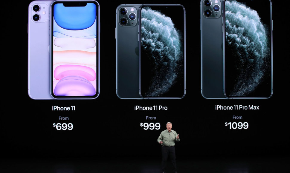 „iPhone 11“ serijos išmaniųjų telefonų kainos