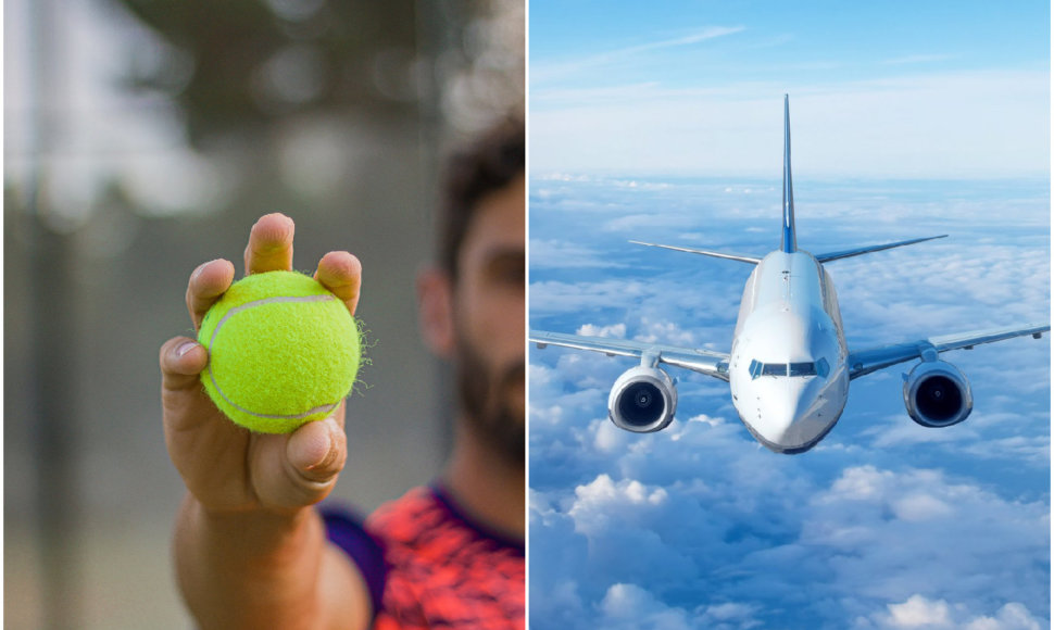 Neįprasta priežastis, dėl kurios į skrydį visada turėtumėte pasiimti teniso kamuoliuką