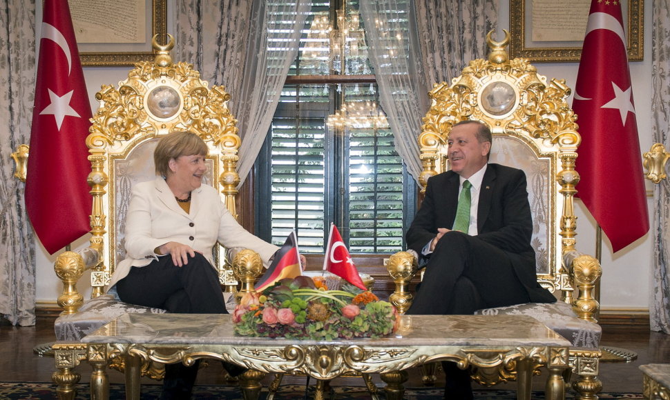 Angela Merkel ir Recepas Tayyipas Erdoganas