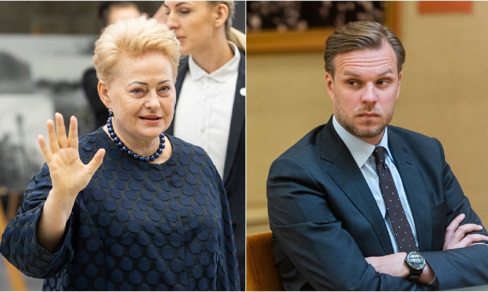 Dalia Grybauskaitė ir Gabrielius Landsbergis