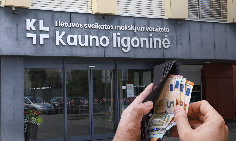 Kauno ligoninės darbuotojai staiga gavo mažesnes algas už sausį