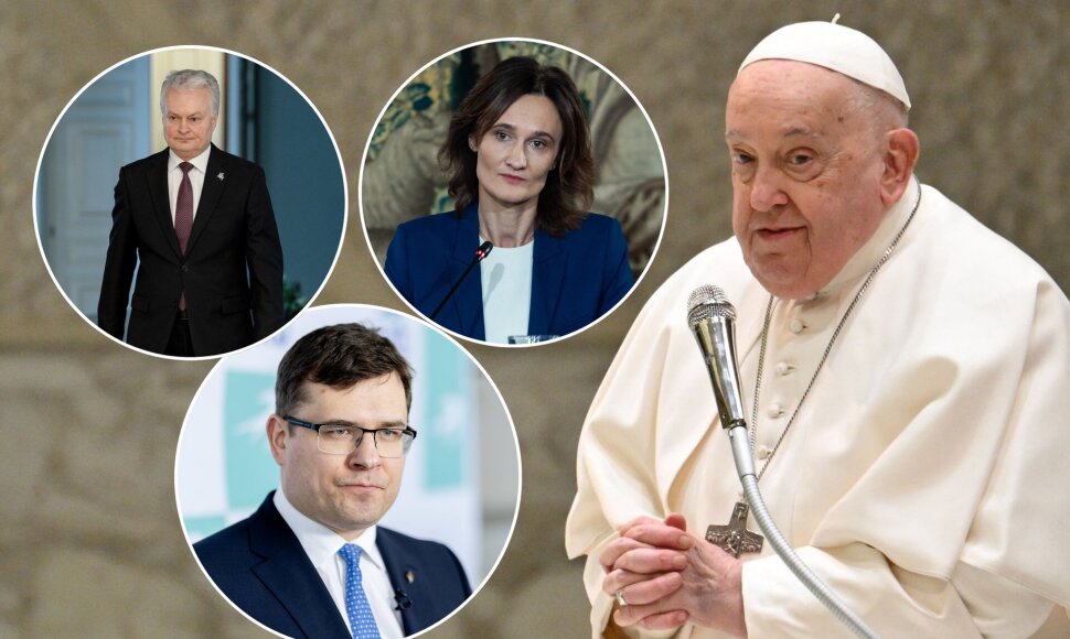 Popiežius Pranci&scaron;kus, Gitanas Nausėda, Viktorija Čmilytė-Nielsen, Laurynas Kasčiūnas