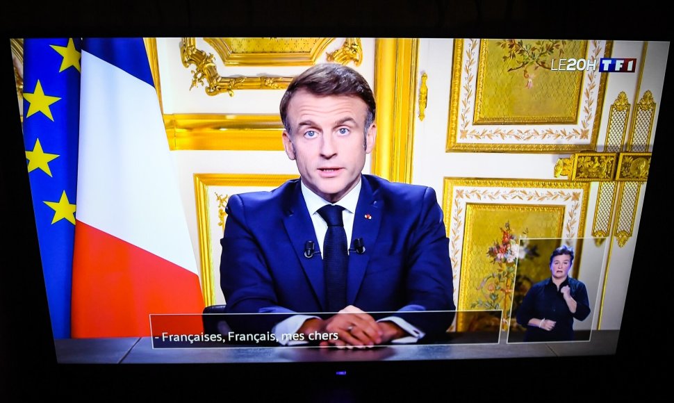 Prancūzijos prezidentas Emmanuelis Macronas