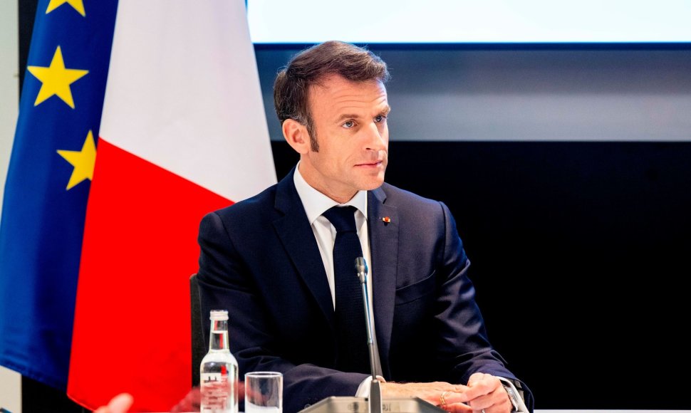 Prancūzijos prezidentas Emmanuelis Macronas