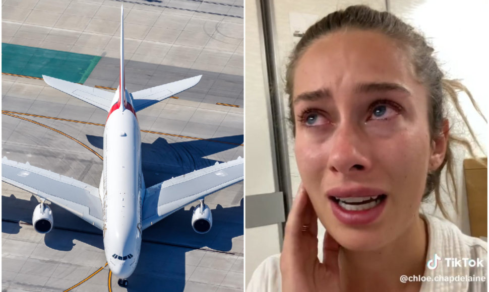 Gliutenui alergiška keliautoja save verkiančią nufilmavo lėktuvo tualete