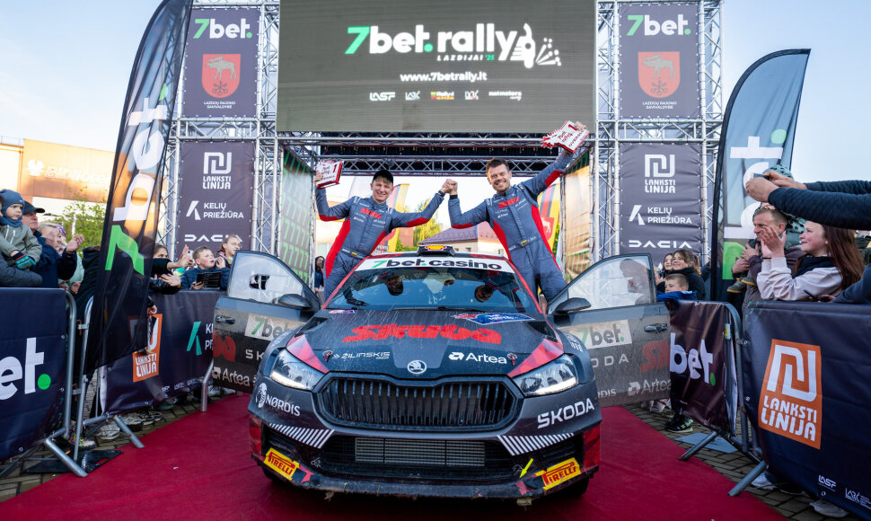 &bdquo;7bet Rally Lazdijai &lsquo;25&ldquo; fini&scaron;o podiumas