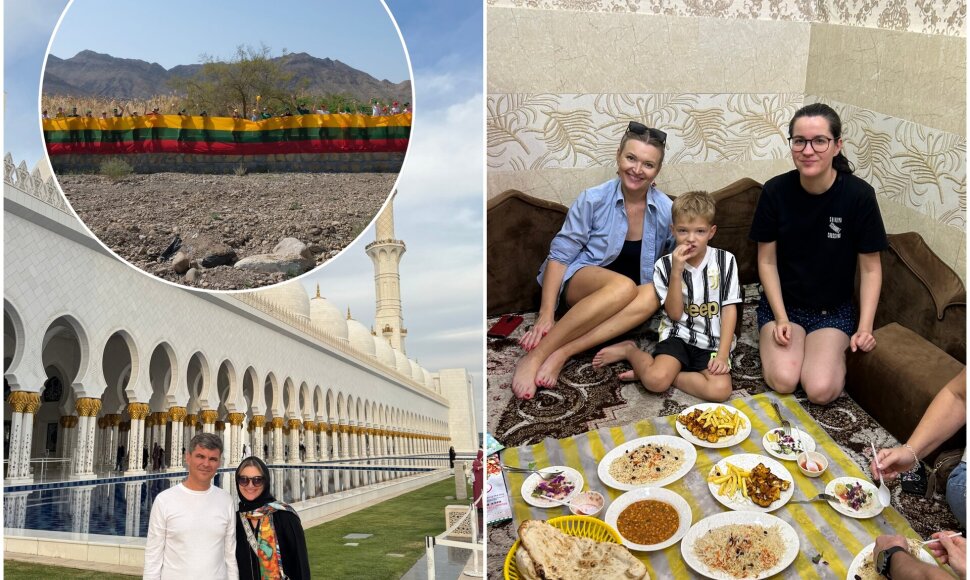 Dovilė su šeima JAE gyvena jau trejus metus, tiek pat laiko ten sutinka Vasario 16-ąją ir Ramadaną