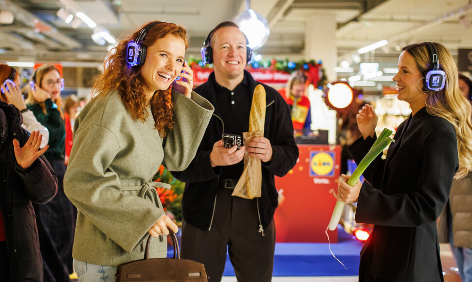 Akimirkos i&scaron; &bdquo;Silent Disco&ldquo;, vykusio &bdquo;Lidl&ldquo; 