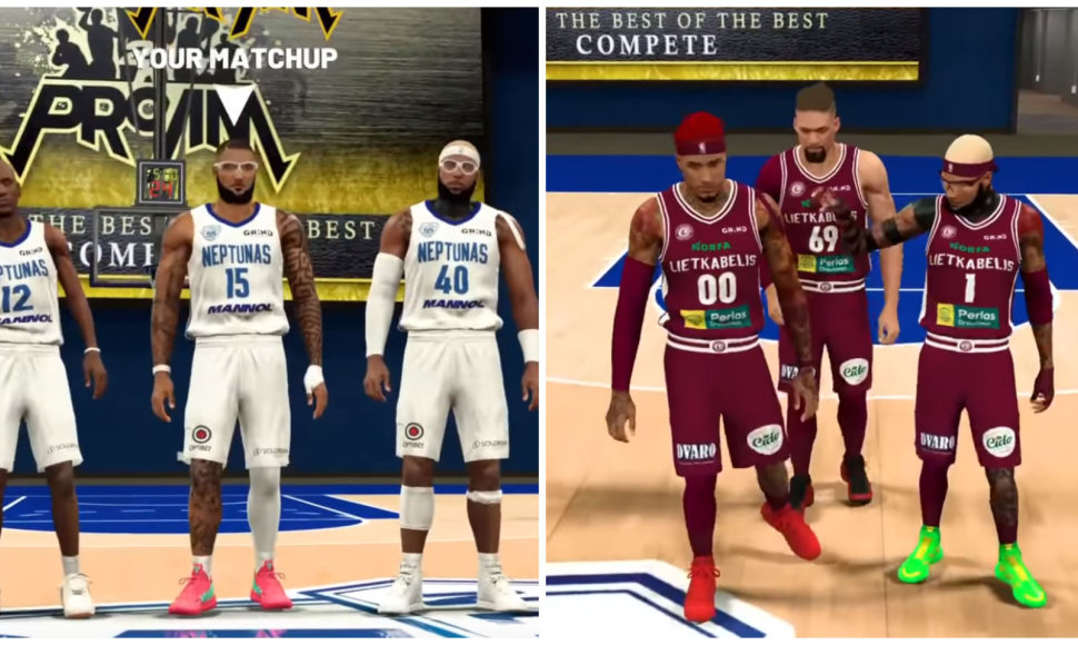 Draugiškos „Lietkabelio“ ir „Neptūno“ „NBA 2K20“ rungtynės