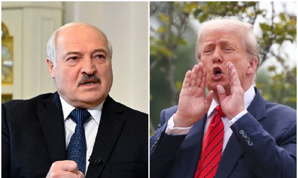 Aliaksandras Luka&scaron;enka ir Donaldas Trumpas