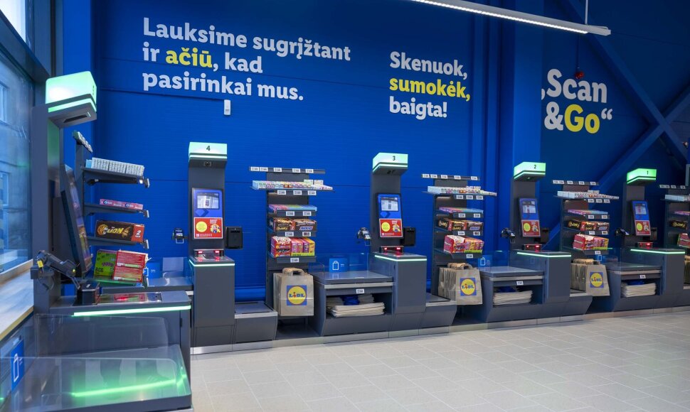 Lidl savitarnos kasų zona
