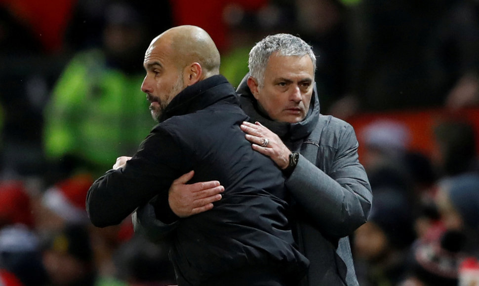 Pepas Guardiola ir Jose Mourinho