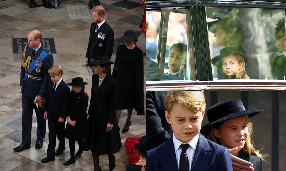 Velso princas Williamas ir Velso princesė Catherine su vaikais