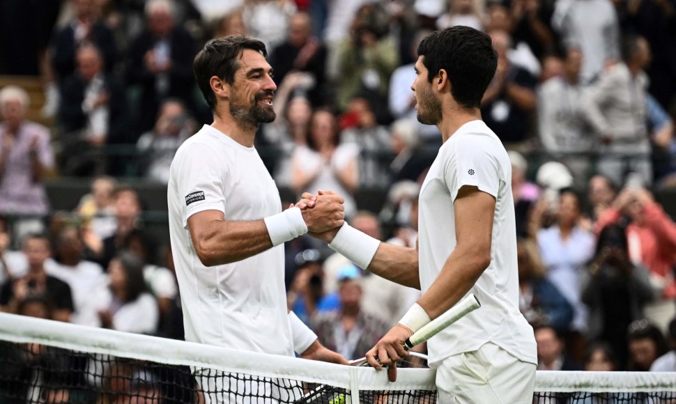 Jeremy Chardy ir Carlosas Alcarazas