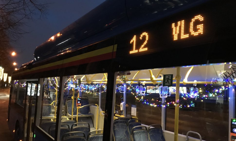 Šventėms pasiruošę Klaipėdos autobusai