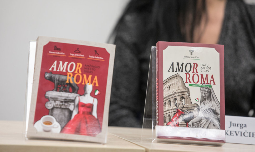 Simono, Jaurgos ir Pauliaus Jurkevičių knygų „AmorRoma. Amžinojo miesto gidas“ ir „AmorRoma. Italų kalbos gidas pradedantiesiems“