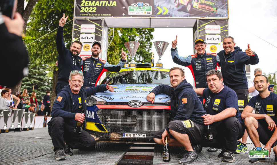 „Rally Žemaitija“ finišo podiumas