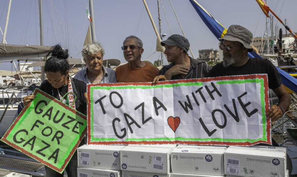 Aktyvistai, kovojantys prieš Gazos Ruožo blokadą