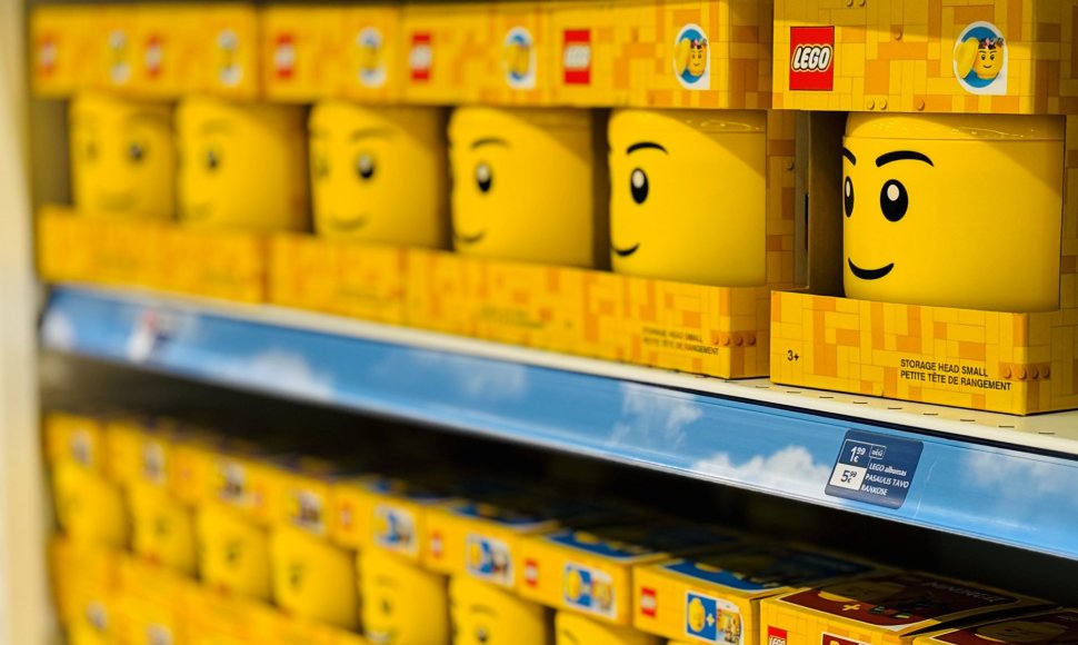 LEGO kaladėlių dėtuvės