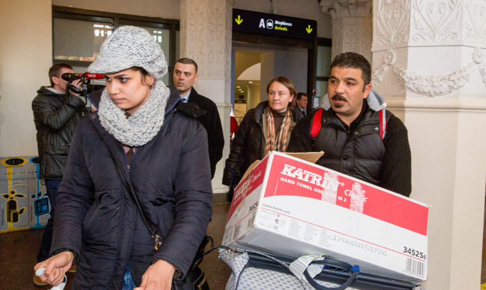 Irakiečių šeima atvyko į Lietuvą