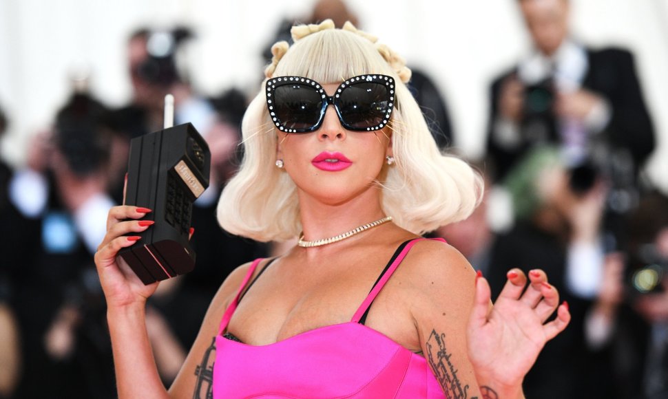 Lady Gaga ant „Met Gala“ raudono kilimo