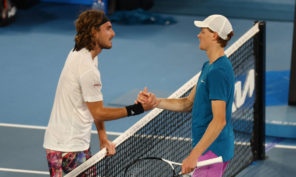 Stefanos Tsitsipas ir Jannikas Sinneris