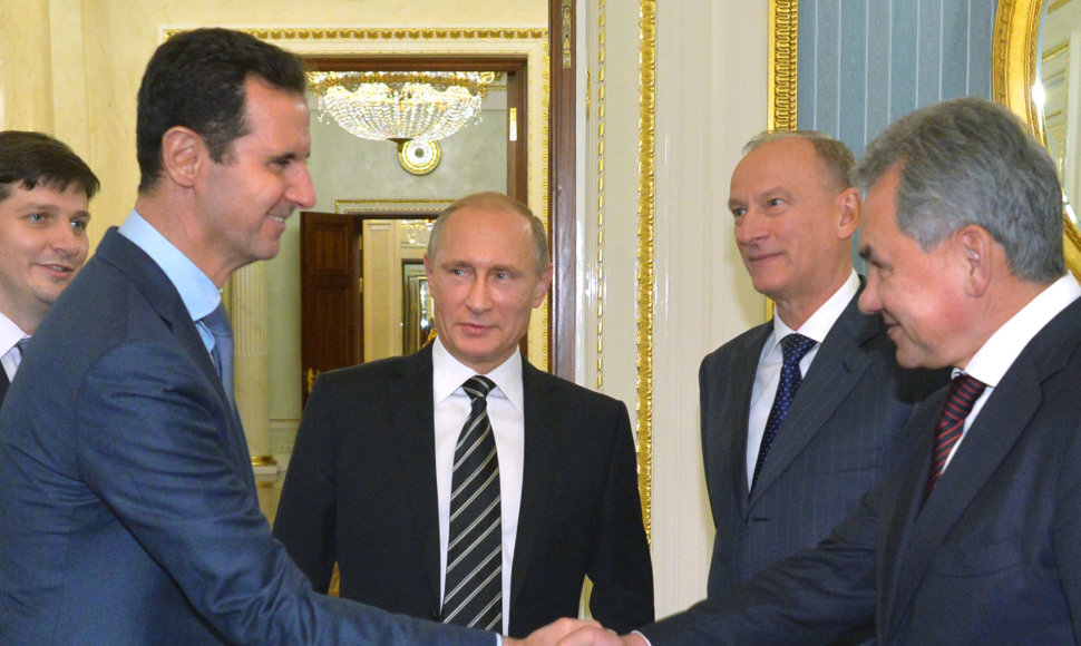Basharas al Assadas, Vladimiras Putinas ir Sergejus Šoigu
