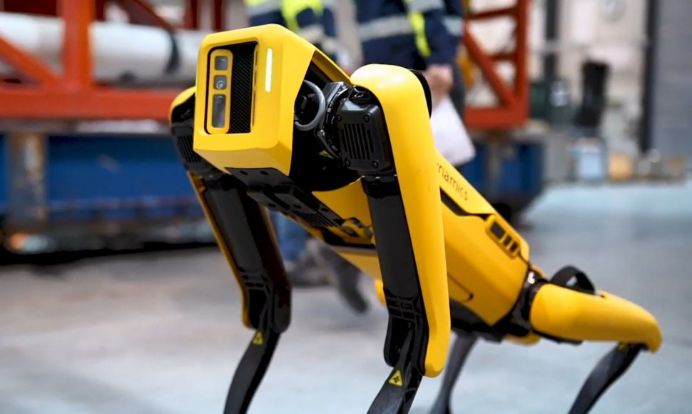 „Boston Dynamics“ robotas „Spot“ yra labai universalus – jis pritaikomas ir parkuose, ir ligoninėse, ir naftos gręžiniuose