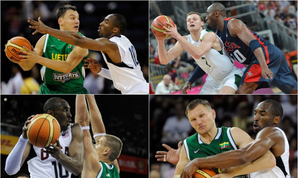Lietuvos krepšininkai išlydi Kobe Bryantą