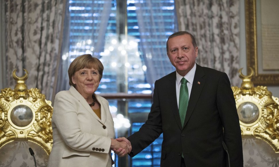 Angela Merkel ir Recepas Tayyipas Erdoganas