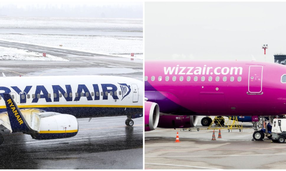 „Ryanair“ ir „WizzAir“ avialinijos