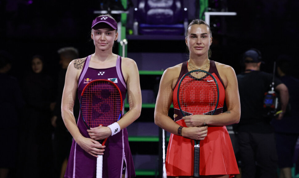Jelena Rybakina ir Aryna Sabalenka