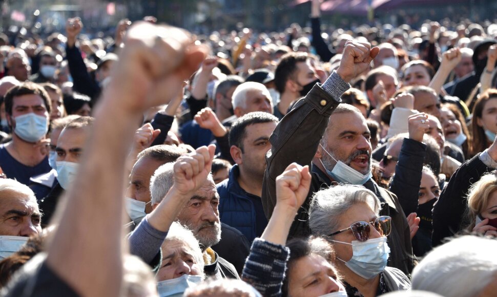 Protestuotojai Jerevane