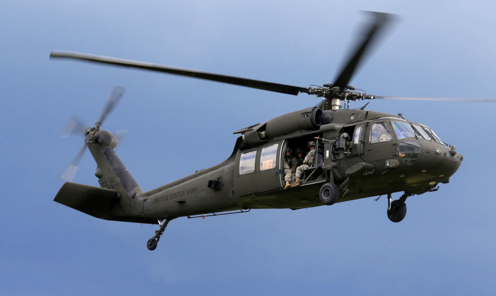JAV kariuomenės sraigtasparnis „Black Hawk“
