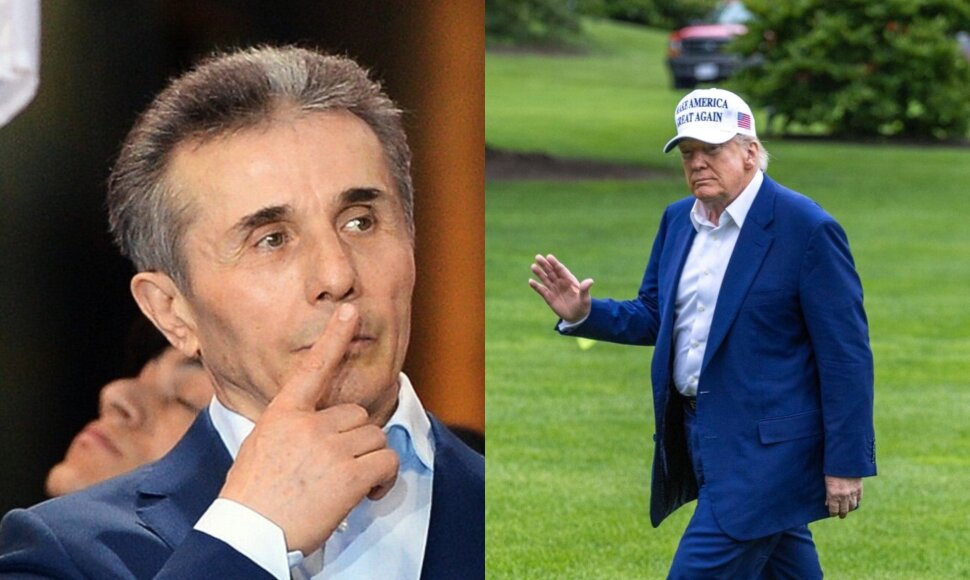 Bidzina Ivanišvilis ir Donaldas Trumpas