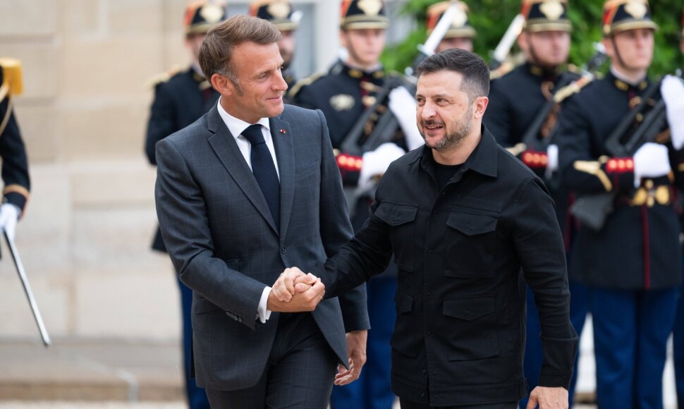 Emmanuelis Macronas ir Volodymyras Zelenskis / SIPA