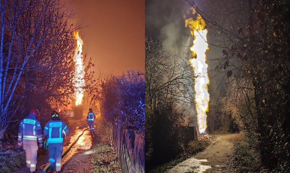 Dujų nuotėkio gaisras Krokuvoje
