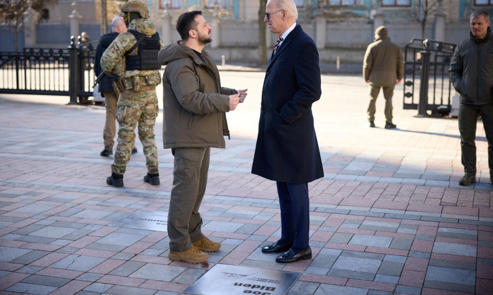 Joe Bidenas ir Volodymyras Zelenskis