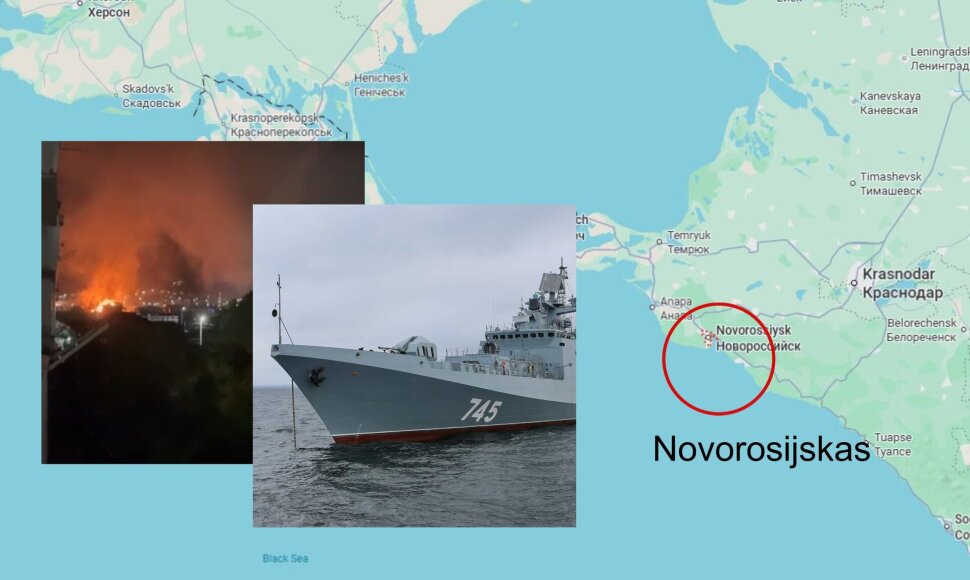 Atakuotas Novorosijsko uostas