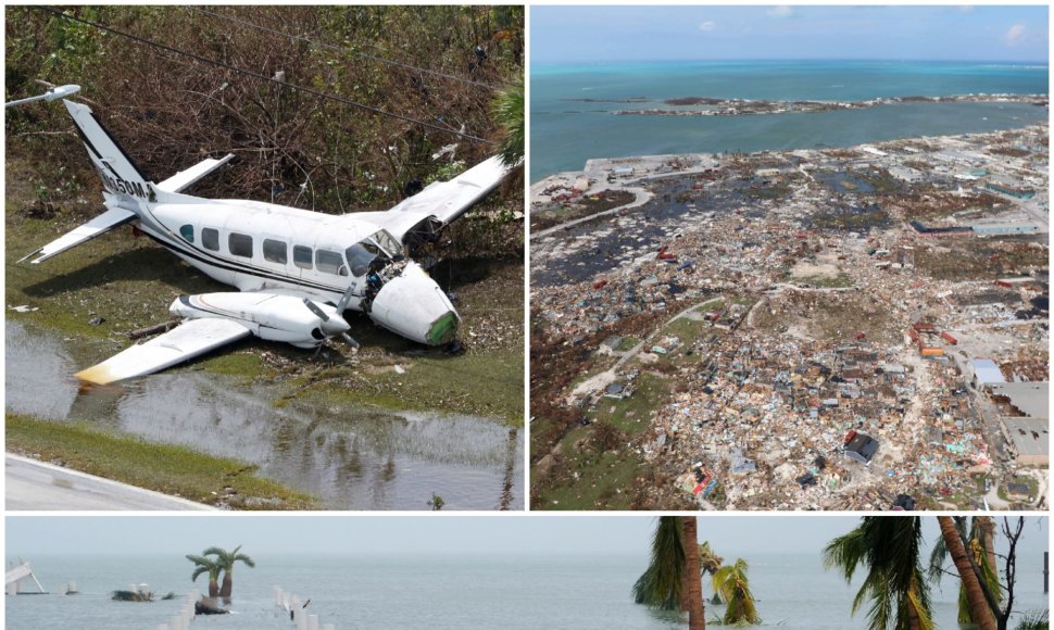 Nuotraukose – kaip uraganas Dorianas nuniokojo Bahamas