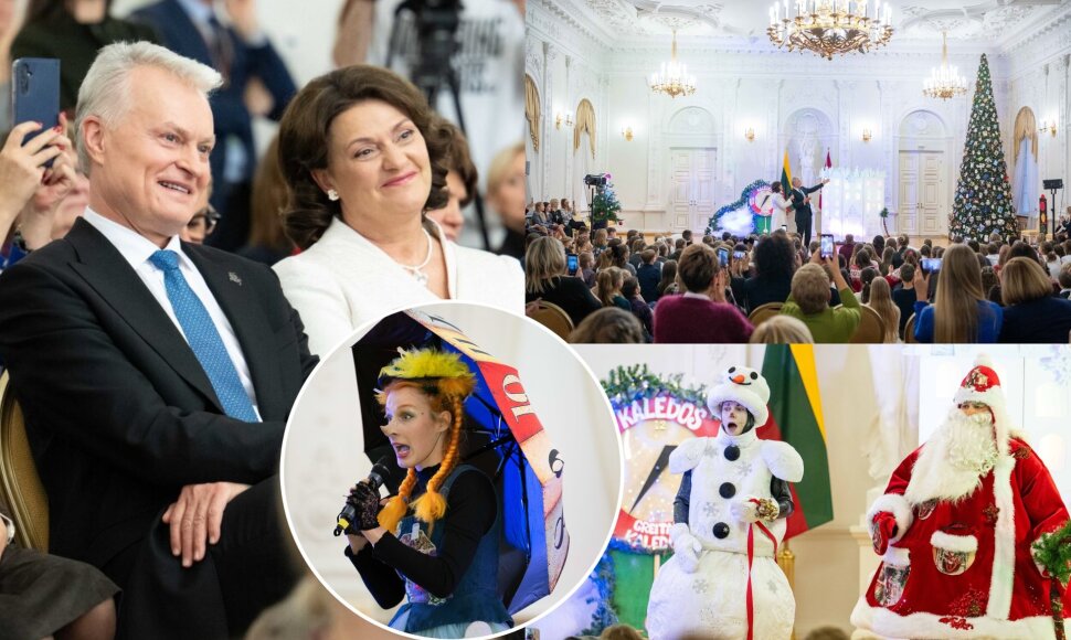 Kalėdų eglės įžiebimas prezidentūroje